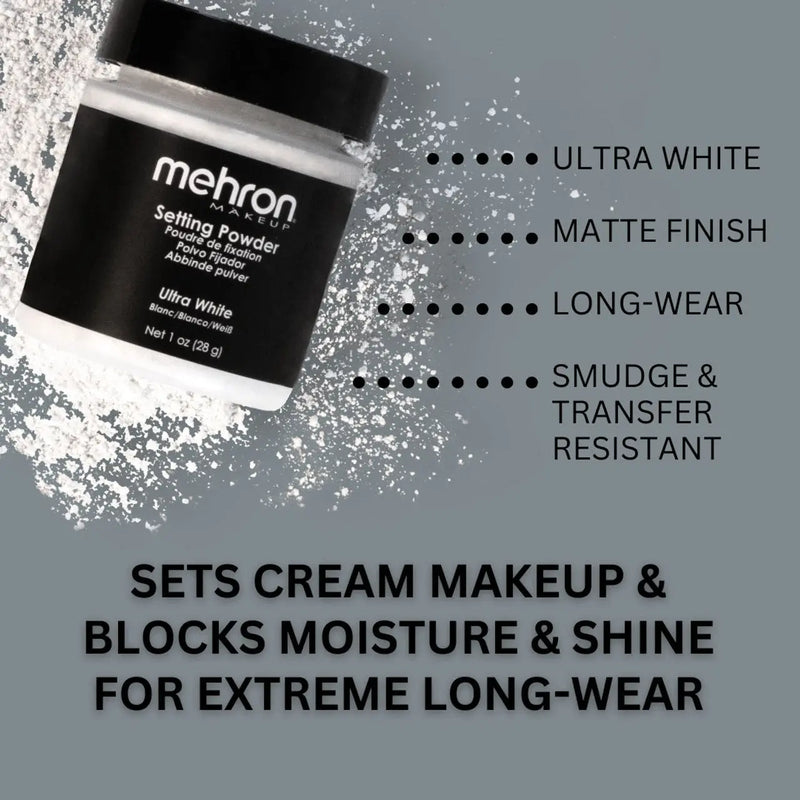 Mehron Makeup Setting Powder Ultra White 28 gr.