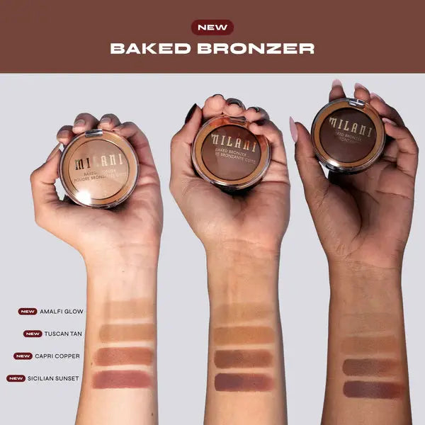Milani Baked Bronzer 02 Tuscan Tan, gebakken bronzer voor een sunkissed glow, foto 3 van 7