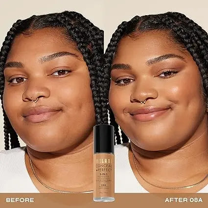 Milani 2-in-1 Foundation and Concealer 01A Creamy Nude, vloeibare foundation en concealer, foto 5 van 5