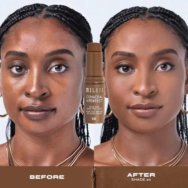 Milani Conceal + Perfect Blur Out Skin Tint 20 Deep Rich Red, romige stick foundation, foto 8 van 8