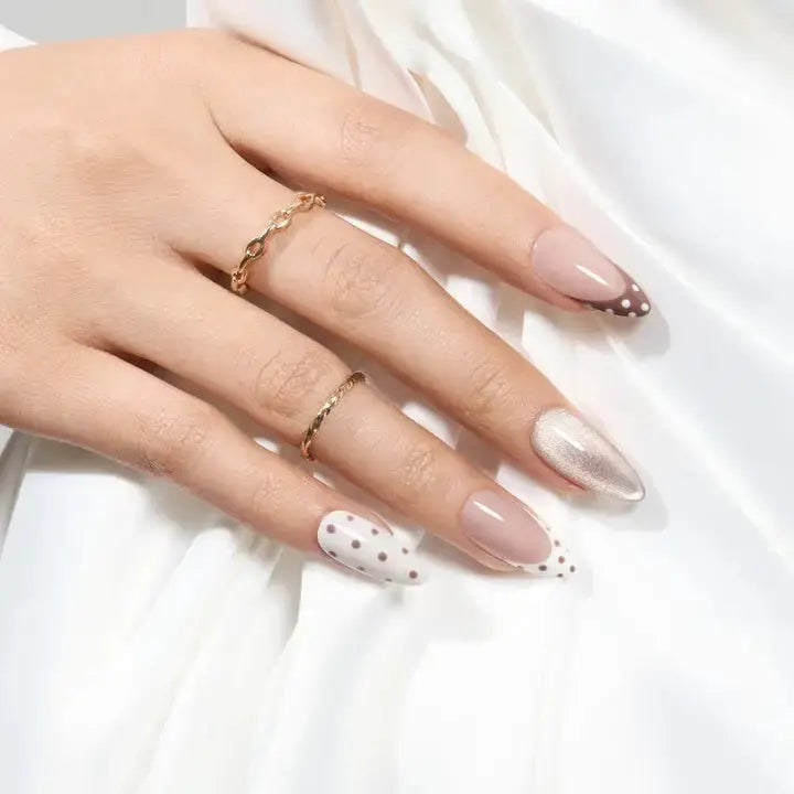 Modelones Gel Nail Polish Set Coffee and Cream