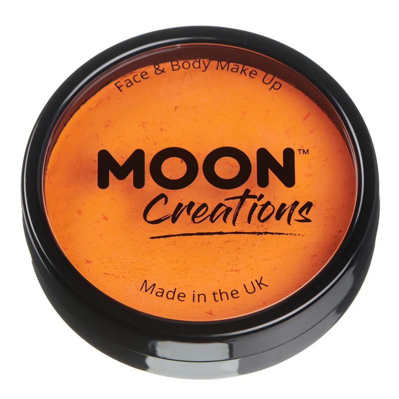 Moon Creations Moon Terror Halloween Pro Face Paint Cake Pots Bright Orange