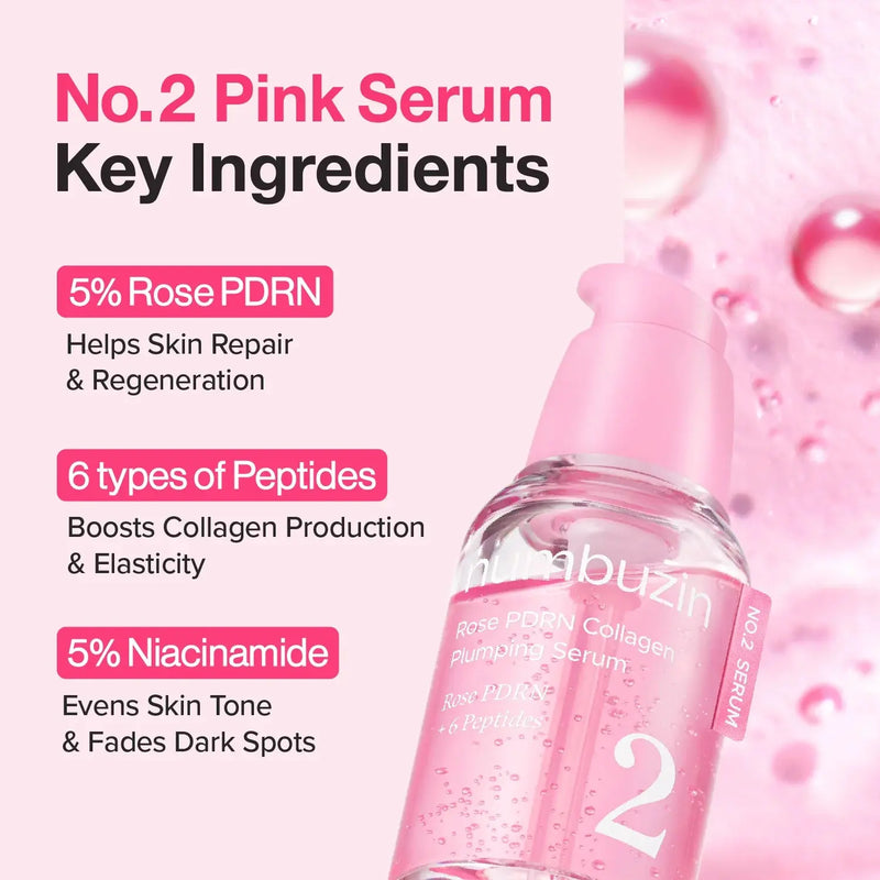 Numbuzin No.2 Rose PDRN Collagen Plumping Serum