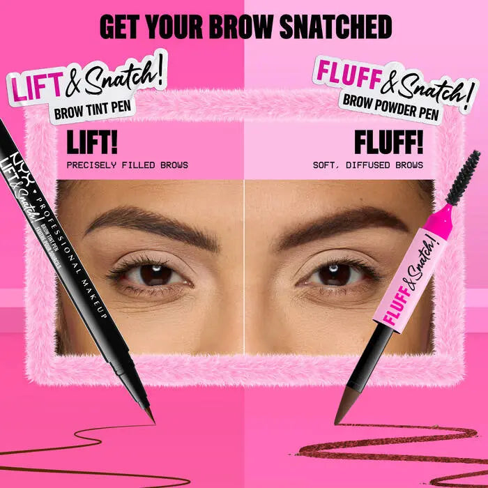 NYX Professional Makeup Fluff N Snatch Powder Pen Taupe, wenkbrauwpen voor fluffy wenkbrauwen