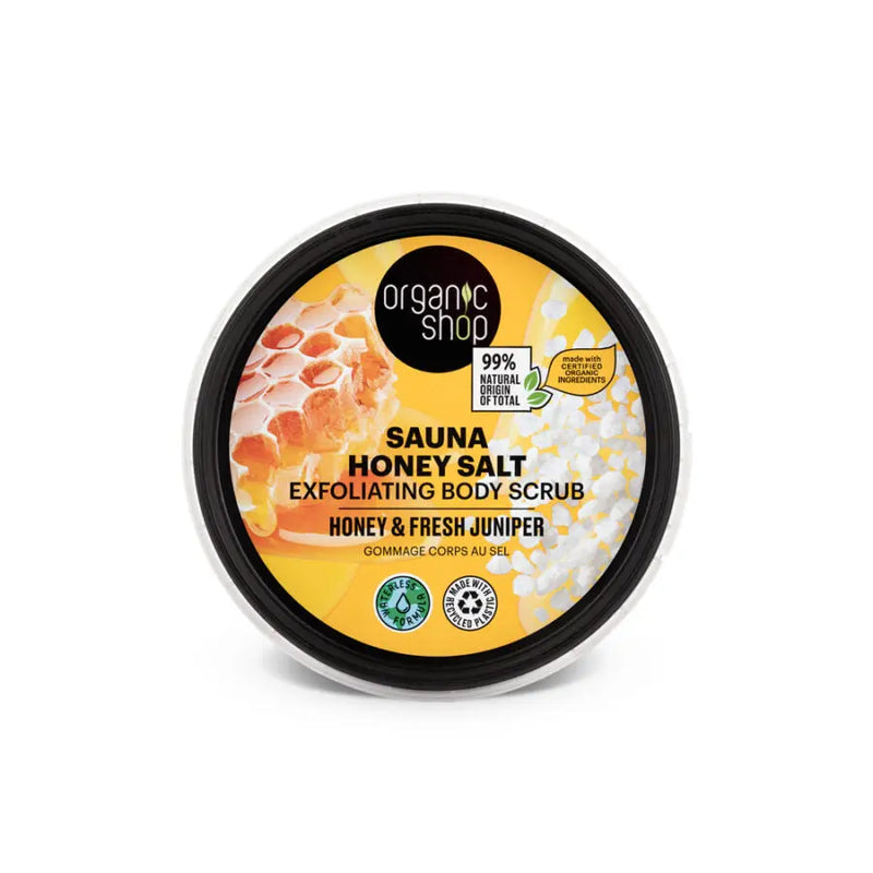 Organic Shop Sauna Honey Salt Exfoliating Body Scrub