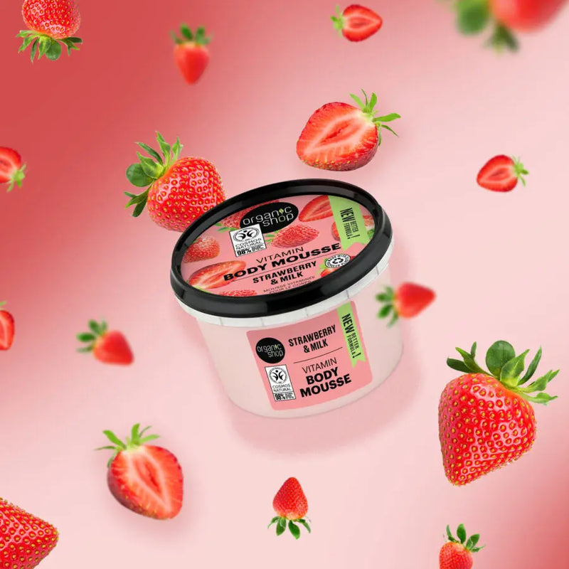 Organic Shop Vitamin Body Mousse Strawberry