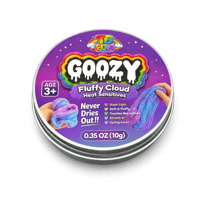 Putty Fluffy Cloud Heat Sensitive Edition van Boozyshop, fluffy putty die van kleur verandert