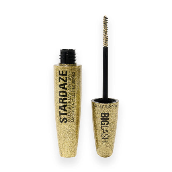 Revolution Stardaze Glitter Mascara Topper Stardust Gold, gouden tube met borsteltje