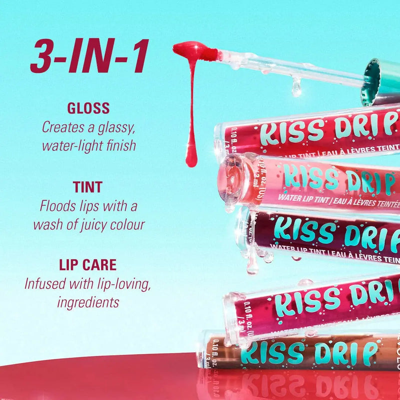 Revolution Kiss Drip Water Lip Tint Peach Fizz