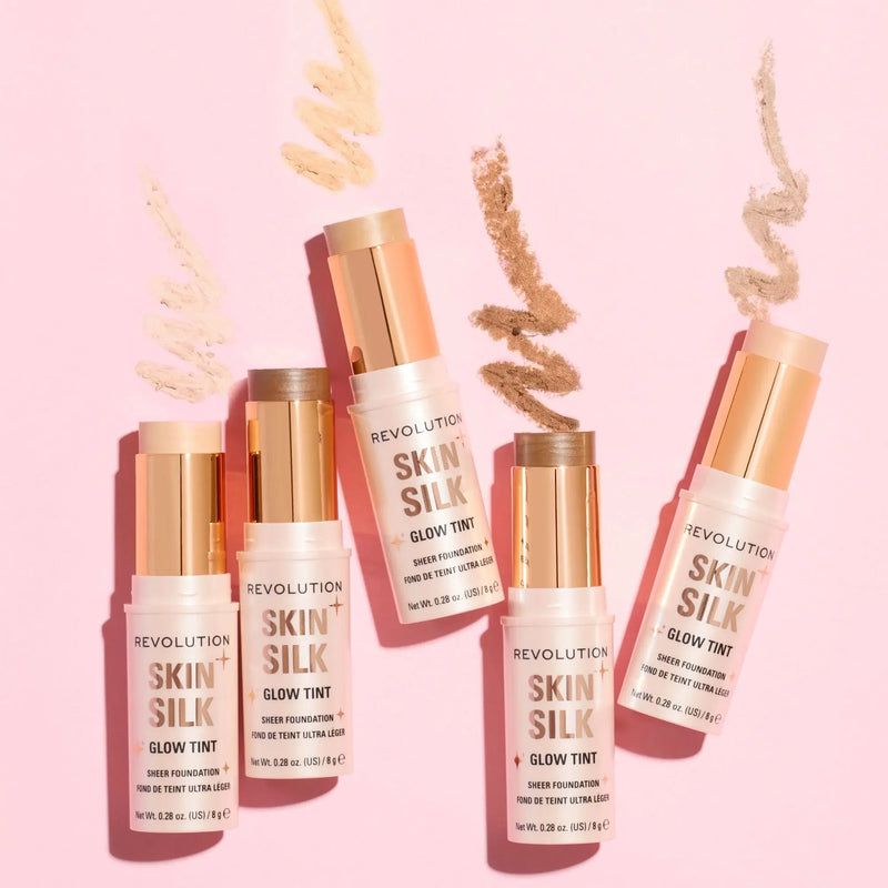 Revolution Skin Silk Glow Tint Sheer Foundation Stick Deep Neutral, foundation stick met natuurlijke glow, foto 4 van 4