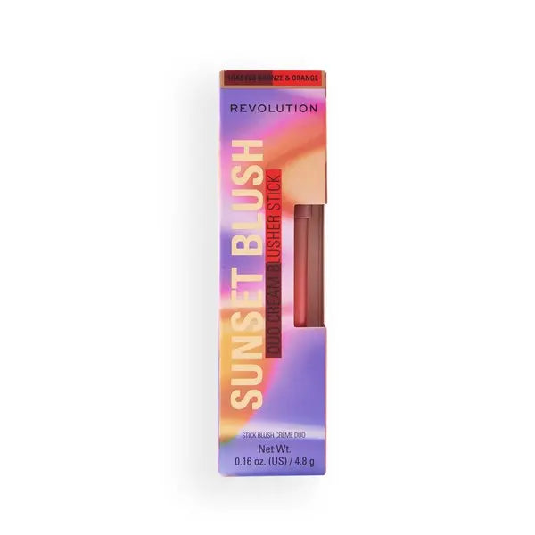 Revolution Sunset Blush Stick Toasted Bronze & Orange