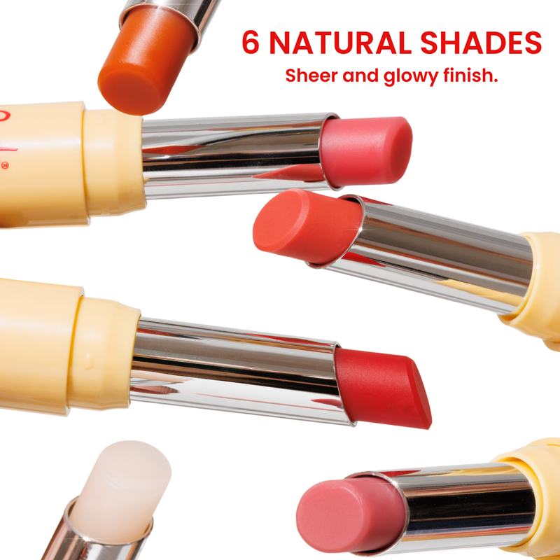 Rude Cosmetics The Glow Up! Glowing Lip Balm Silky Flush, pH-reagerende lippenbalsem, foto 8 van 9