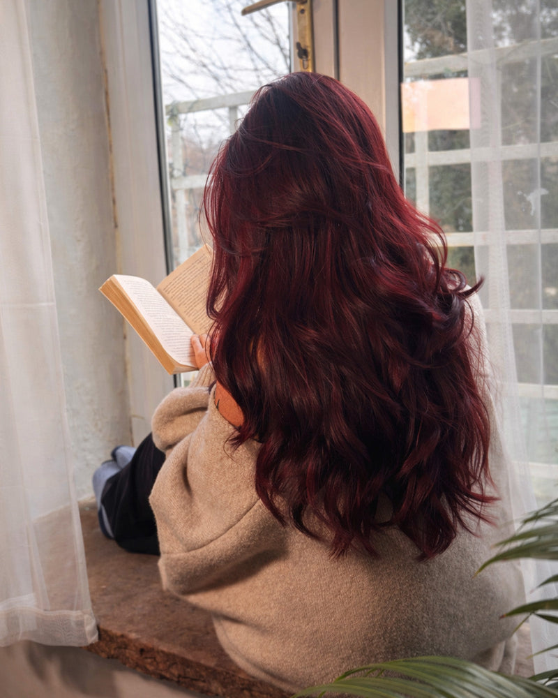 Shrine Mixed Up Semi Permanent Hair Dye Colour Cherry Espresso, semi-permanente haarverf voor kersenrood en kersenbruin haar,
