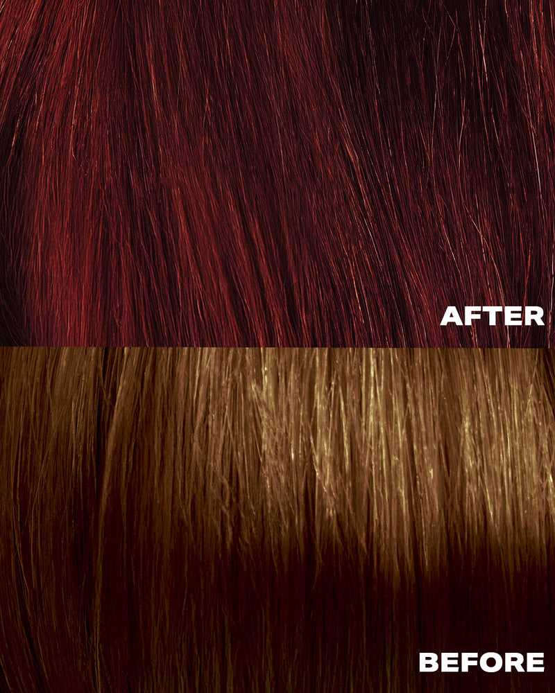 Shrine Mixed Up Semi Permanent Hair Dye Colour Cherry Espresso, semi-permanente haarverf voor kersenrood en kersenbruin haar,