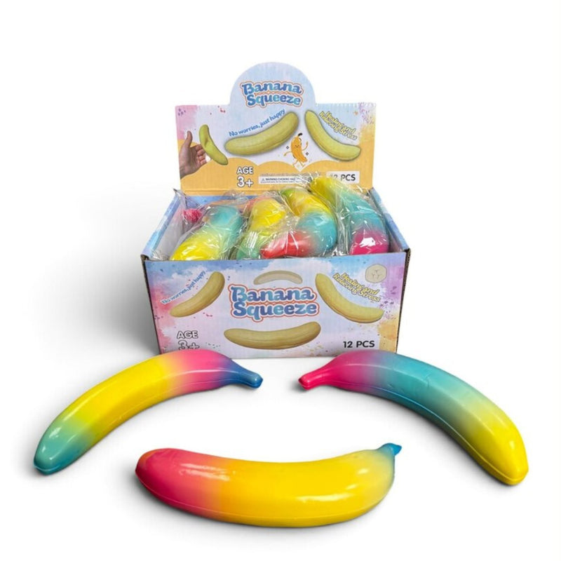 Squishy Colourful Banana Squishy PU