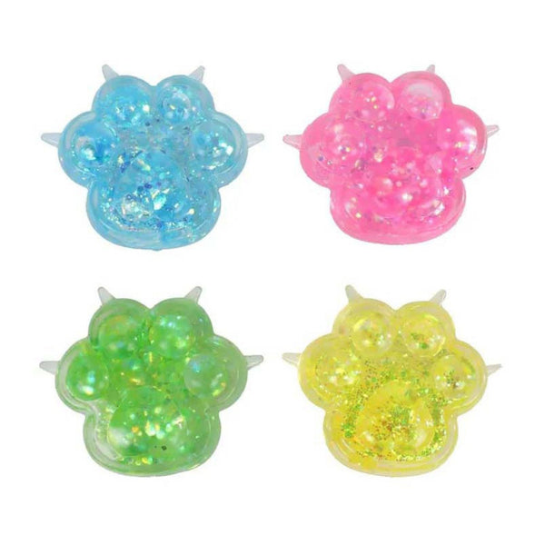 Glamour Mini Cat Paws Sugar Squishies 4pc van Boozyshop, jelly squishy met glitter