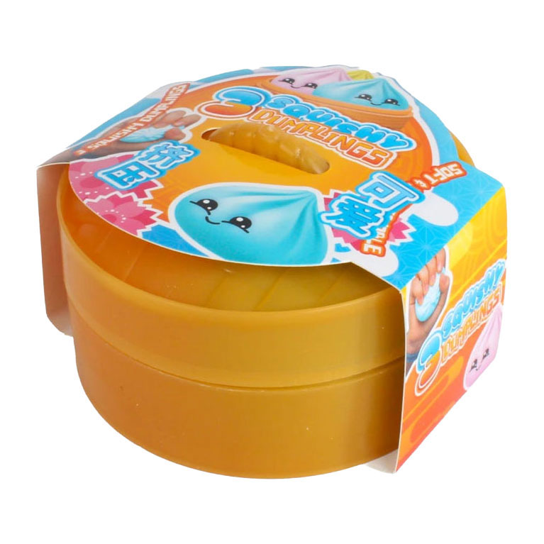 Squishy Kawaii Fidget Dumpling Mini 3 Pcs, set van 3 stressverlagende dumplings, foto 3 van 3