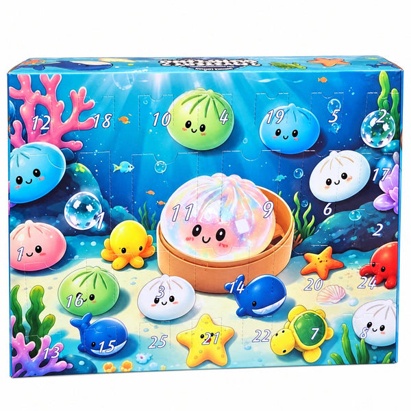 Squishy Mystery 24 Days Squishy Advent Calendar, adventskalender met 24 squishies