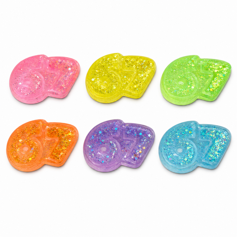 Mystery 6/7 Glitter Sugar Squishy van Boozyshop, jelly squishy met glitter