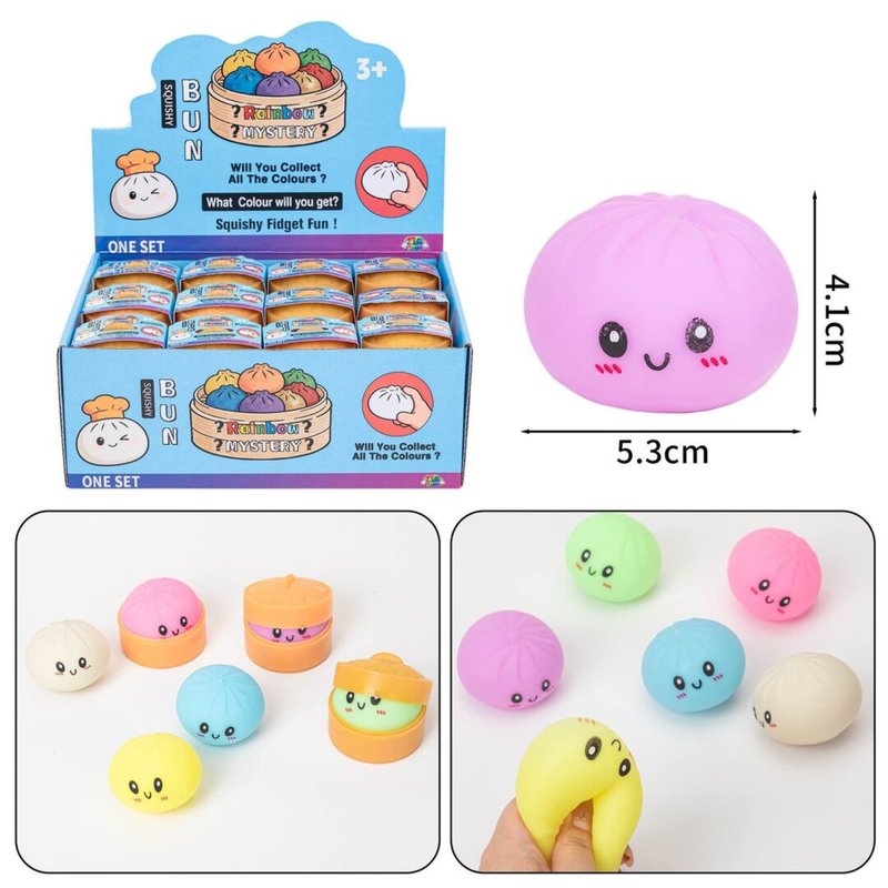 Mystery Squishy Bun Dumplings Small met de maten en de losse gekleurde dumpling squishies