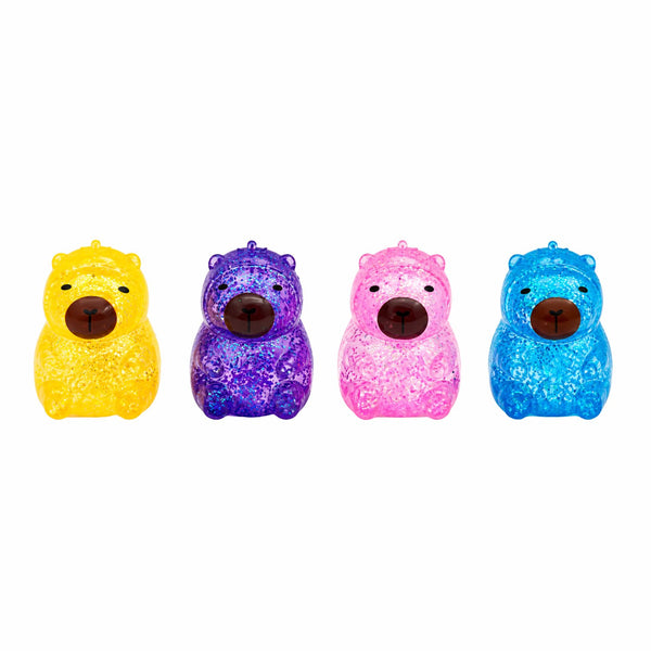 Sugar Glitter Capybara Squishy van Boozyshop, jelly squishy met glitter