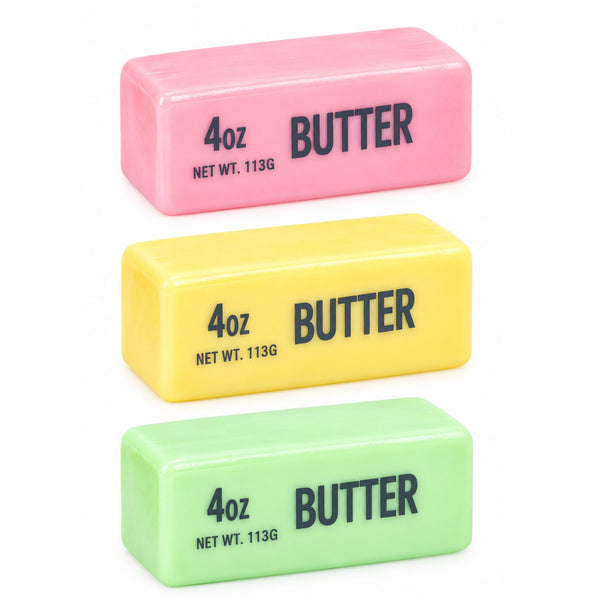 Wax Cracking Mystery Butter Squishy, squishy in de vorm van een pakje boter