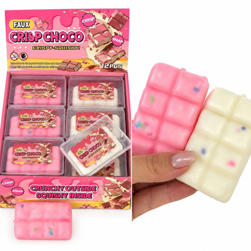 Wax Cracking Mystery Chocolate Bar Squishy, mystery squishy onder de waslaag