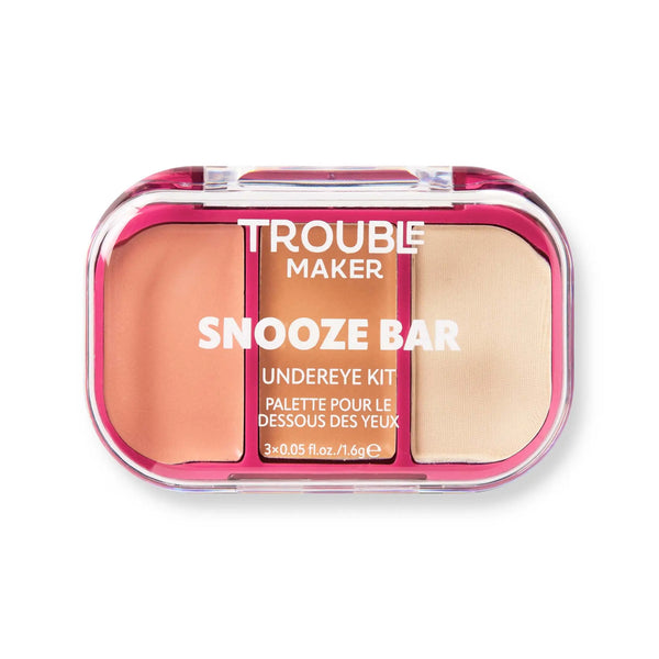 Trouble Maker Snooze Bar Undereye Brightening Kit Nap Time Medium, 3-in-1 concealer kit