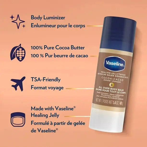 Vaseline Cocoa Shimmer Body Balm Jelly Stick