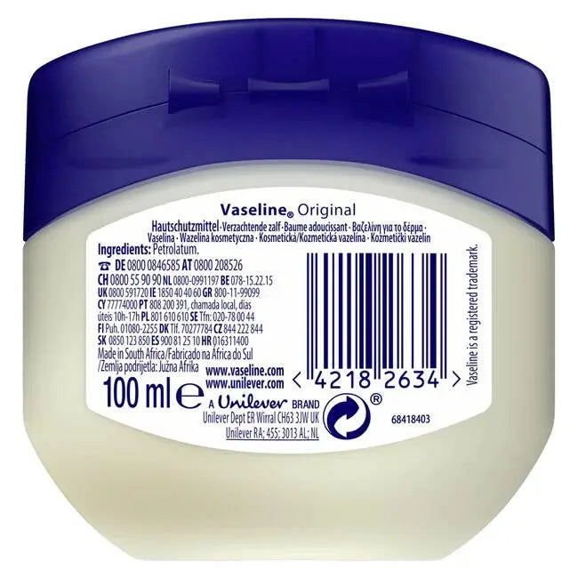 Vaseline Pure Petroleum Jelly Original 100 ml.