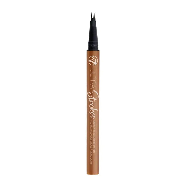 W7 Cosmetics Ultra Strokes Micro Prong Liquid Brow Pen Brown, wenkbrauw pen met micro prong applicator