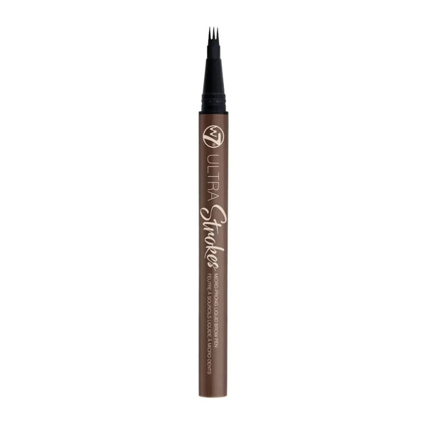 W7 Cosmetics Ultra Strokes Micro Prong Liquid Brow Pen Dark Brown voor gedefinieerde wenkbrauwen