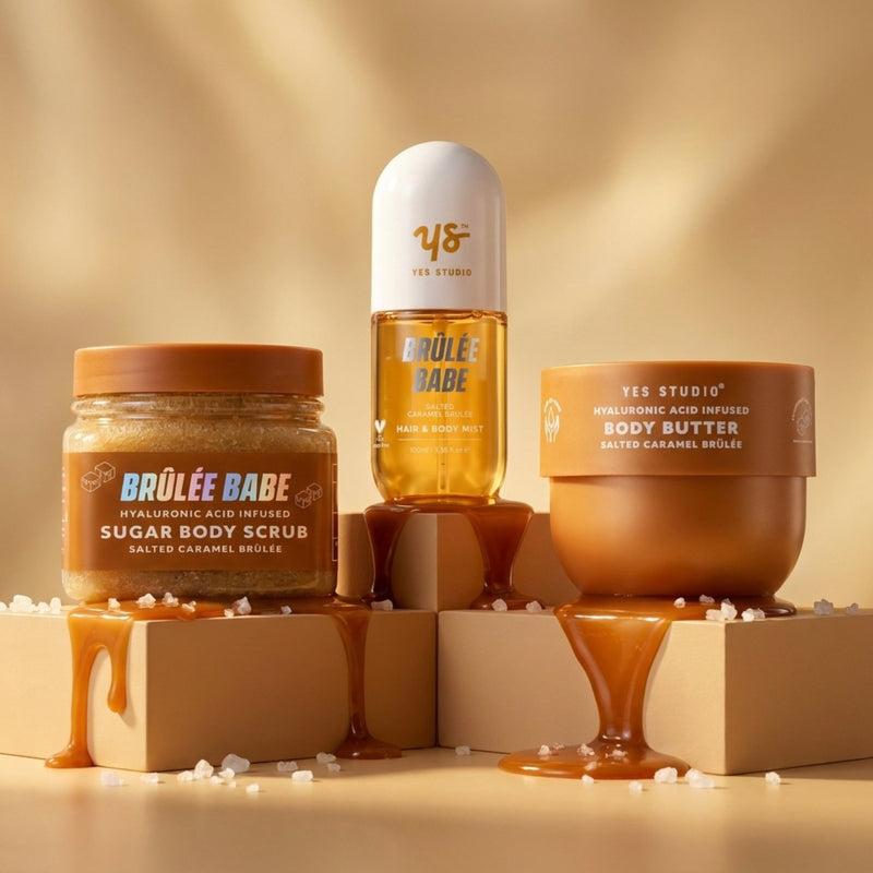 Yes Studio Caramel Brulee Gift Set 3pc, cadeauset met lichaamsverzorging, foto 2 van 2