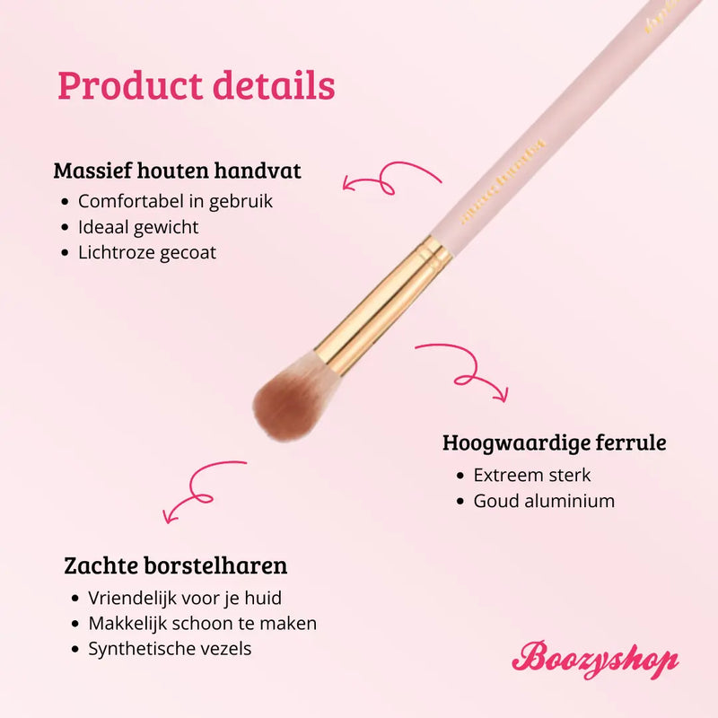 Boozyshop Soft Pink & Gold Brightening Concealer Brush