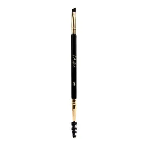 LA Girl Pro Brush Duo Brow Brush, handgemaakte wenkbrauwkwast met schuine synthetische haren